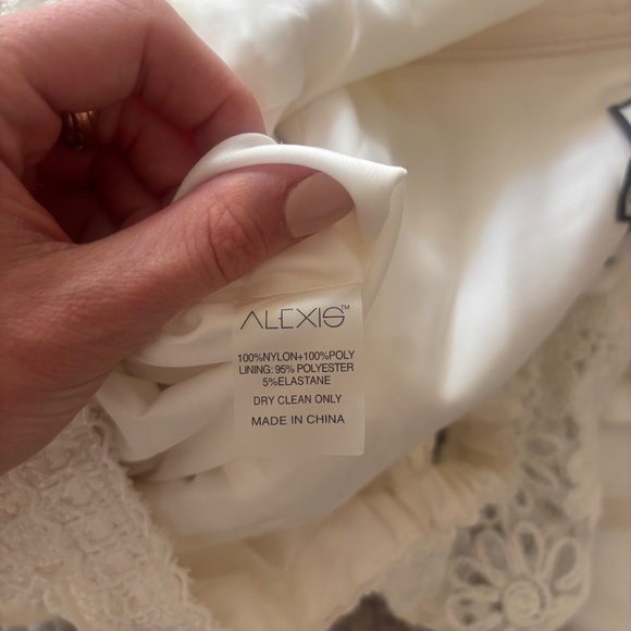 ALEXIS Ivory Off-the-shoulder Ruffled Romper - Picture 4 of 5